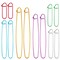 12 Pieces Knitting Stitch Holder Set 6 Size Colorful Aluminum Yarn Stitch Holder Set Needles Practical Knitting Crochet Tools Knitting Supplies for Manual DIY Blankets Knitting Project